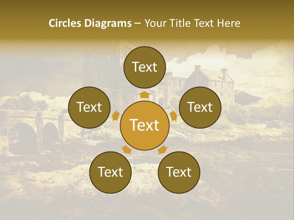 Stained Fantasy Travel PowerPoint Template