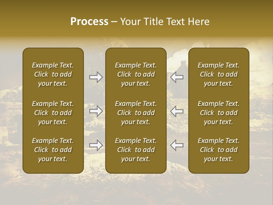 Stained Fantasy Travel PowerPoint Template
