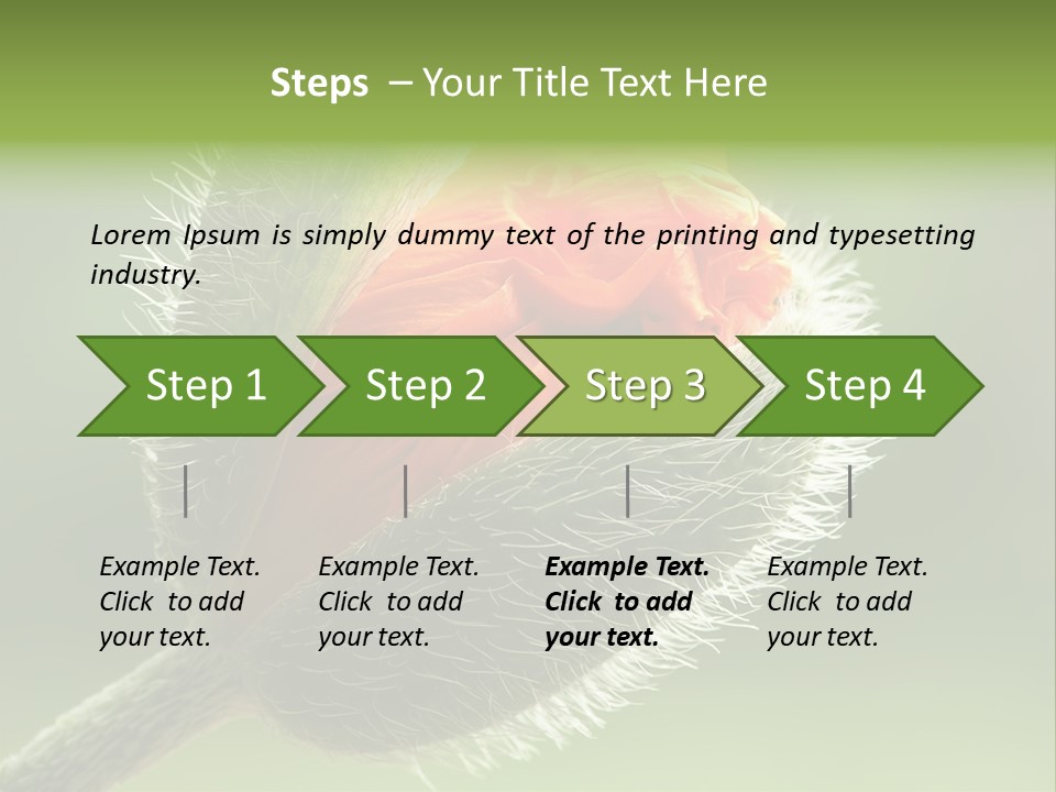 Sunlight Hairy Horticulture PowerPoint Template