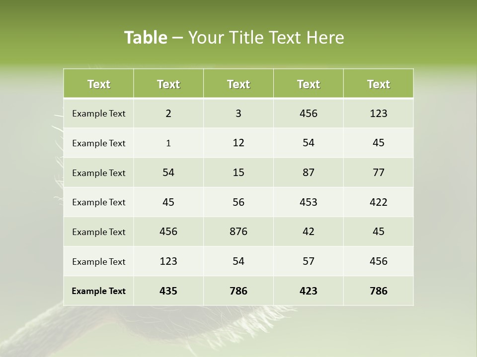 Sunlight Hairy Horticulture PowerPoint Template