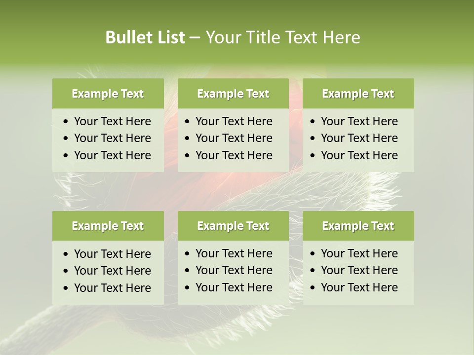 Sunlight Hairy Horticulture PowerPoint Template