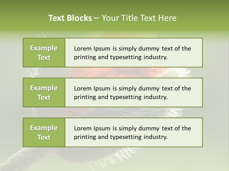 Sunlight Hairy Horticulture PowerPoint Template
