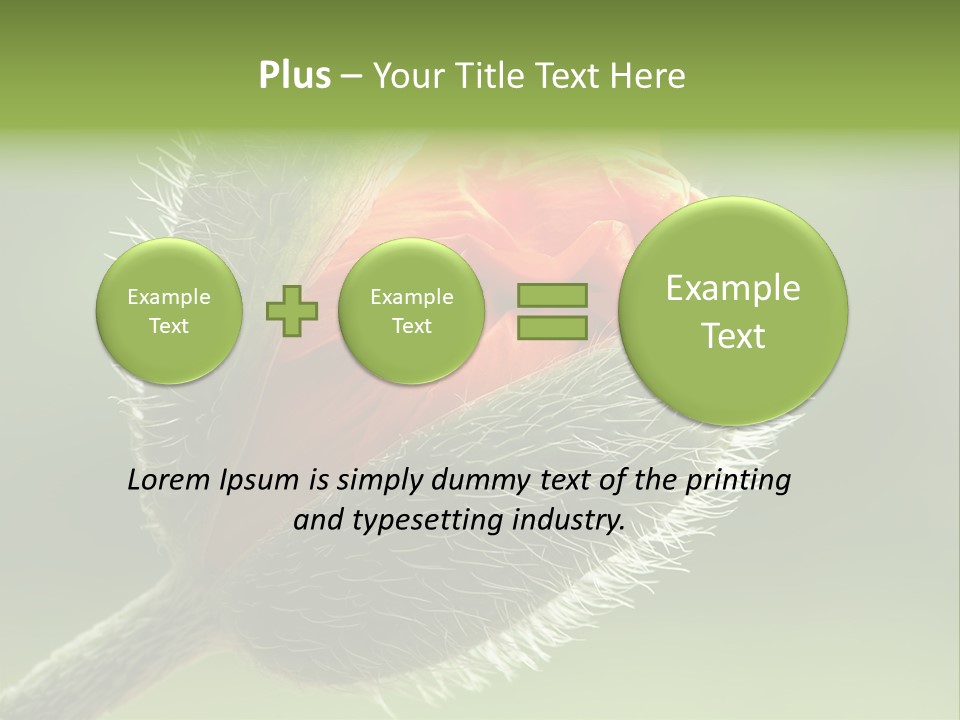 Sunlight Hairy Horticulture PowerPoint Template