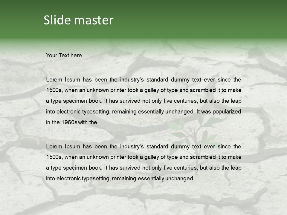 Grooved Abstract Life PowerPoint Template