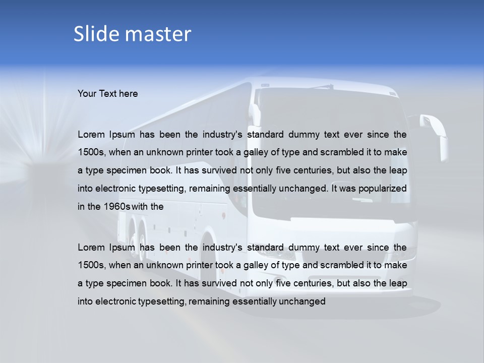 Road Street Motorway PowerPoint Template