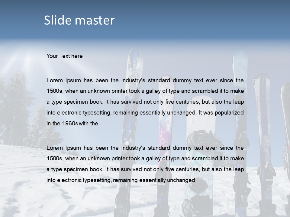 Glide Snow Sport PowerPoint Template