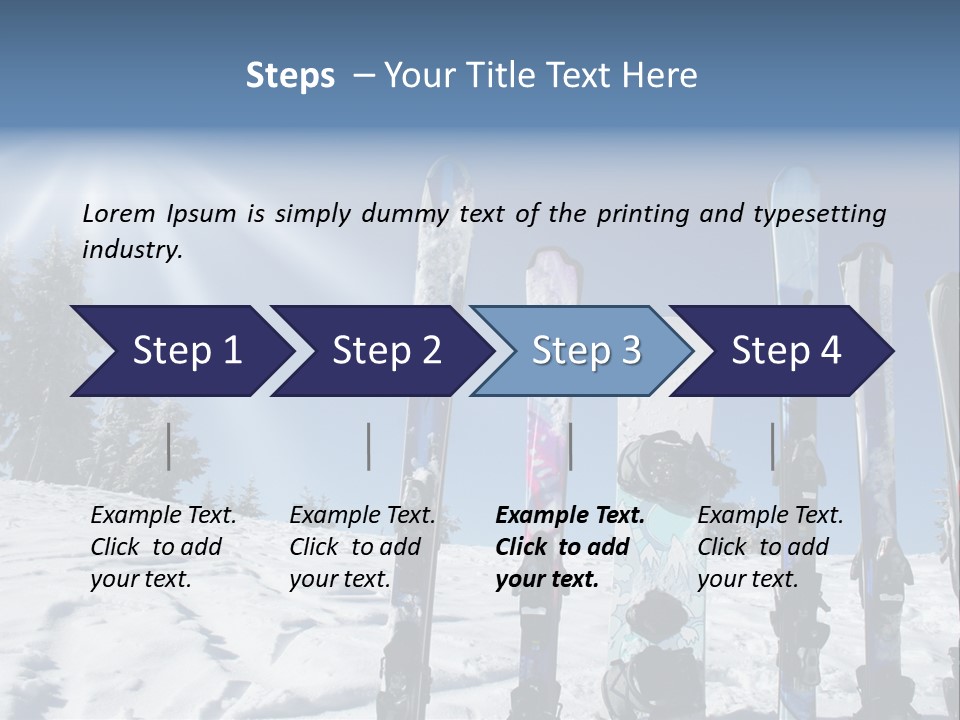 Glide Snow Sport PowerPoint Template