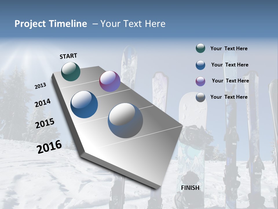 Glide Snow Sport PowerPoint Template