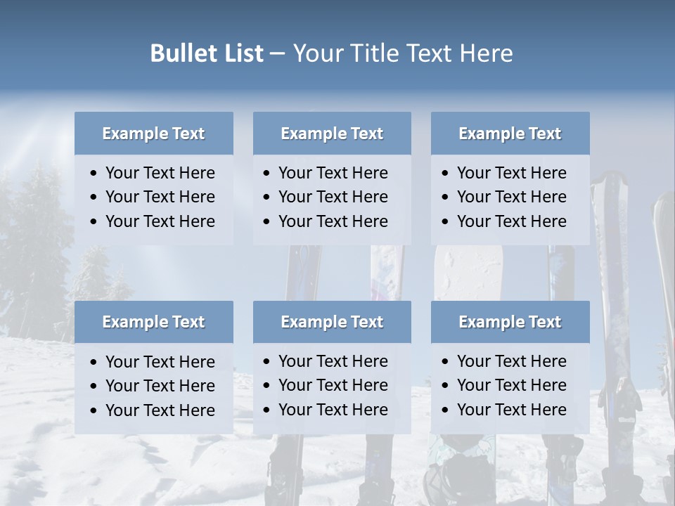 Glide Snow Sport PowerPoint Template