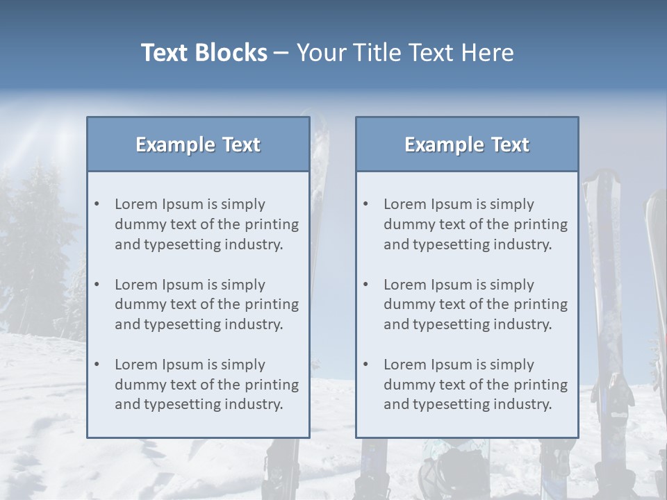 Glide Snow Sport PowerPoint Template