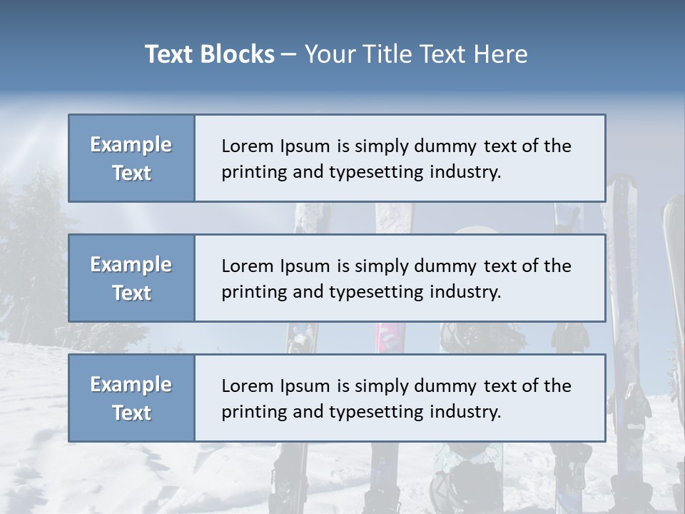 Glide Snow Sport PowerPoint Template
