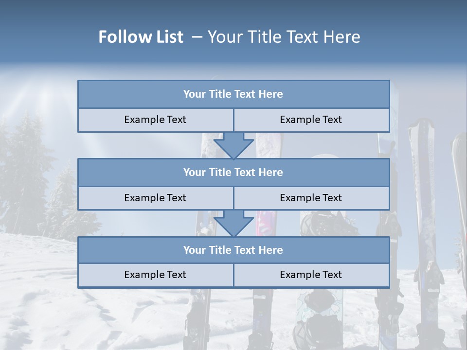 Glide Snow Sport PowerPoint Template