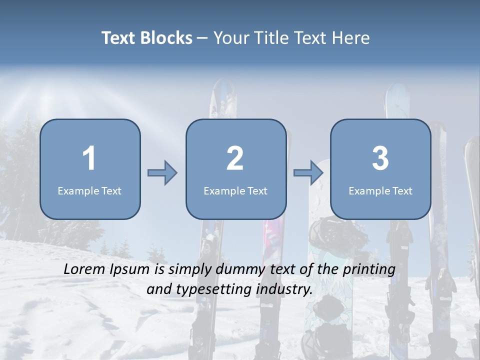 Glide Snow Sport PowerPoint Template