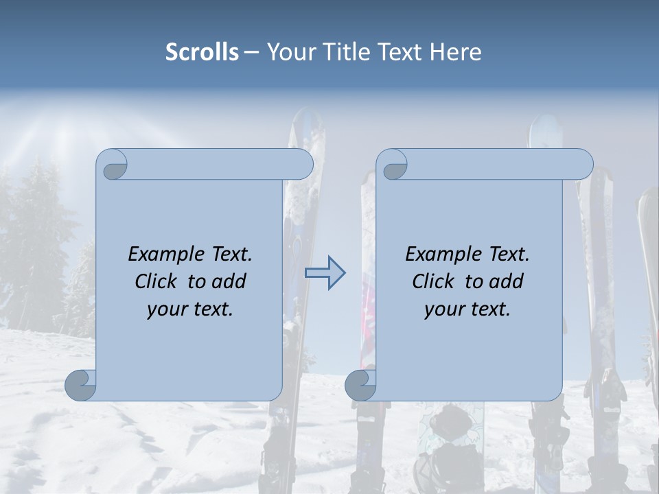Glide Snow Sport PowerPoint Template