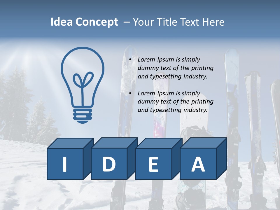 Glide Snow Sport PowerPoint Template