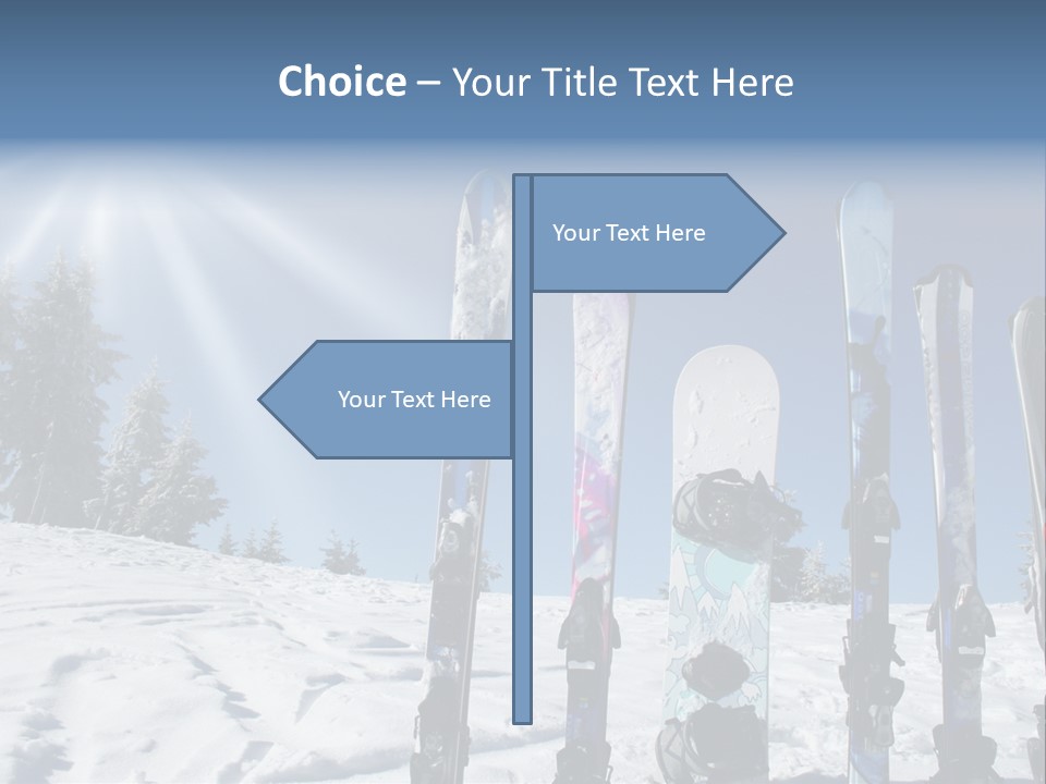 Glide Snow Sport PowerPoint Template