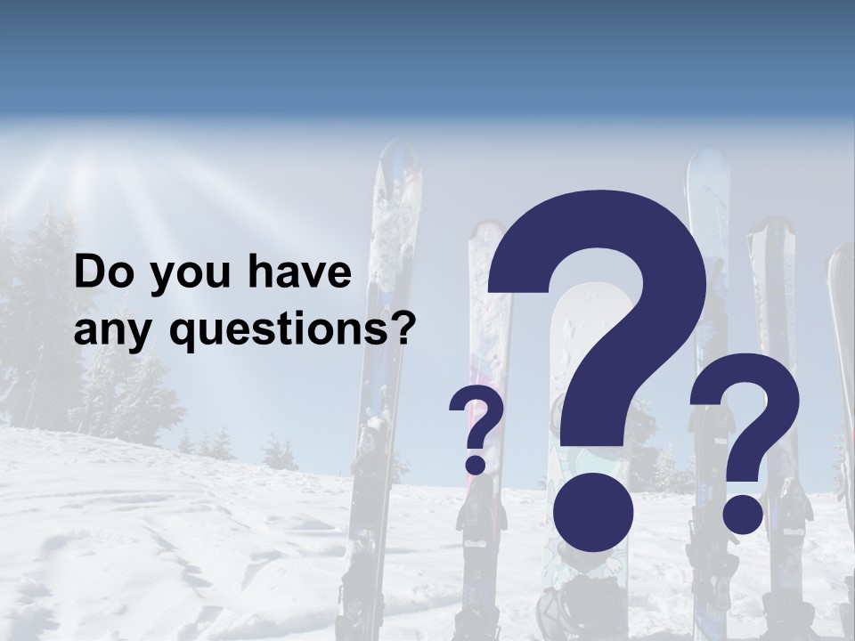 Glide Snow Sport PowerPoint Template