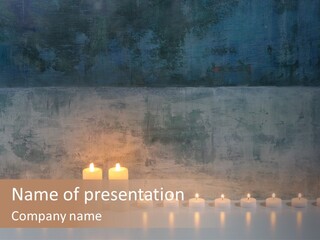 Flame Candle Wellness PowerPoint Template