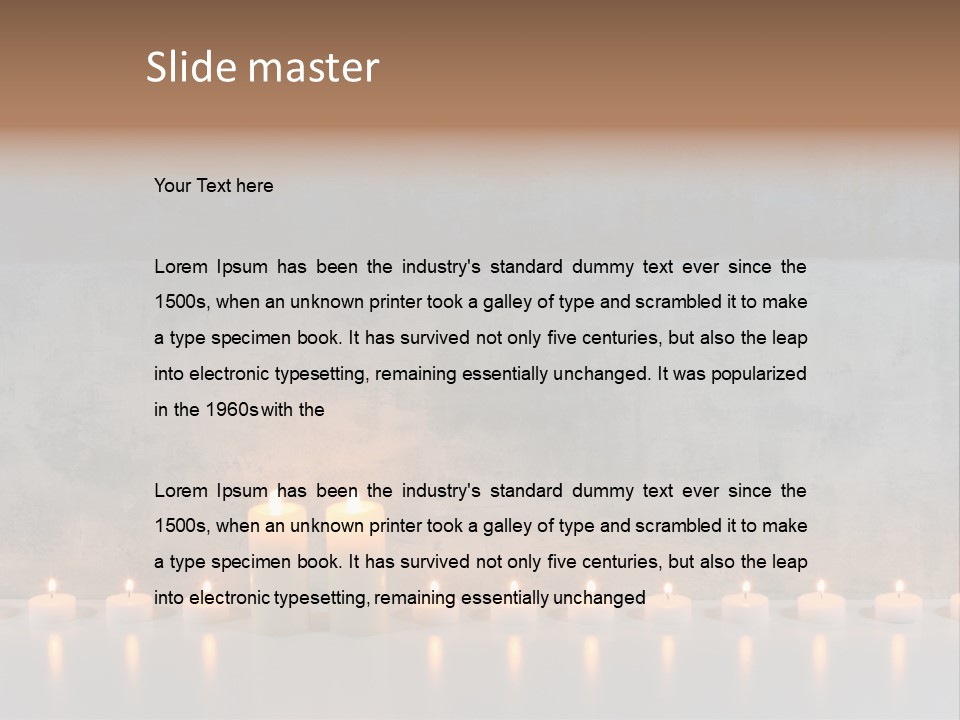 Flame Candle Wellness PowerPoint Template