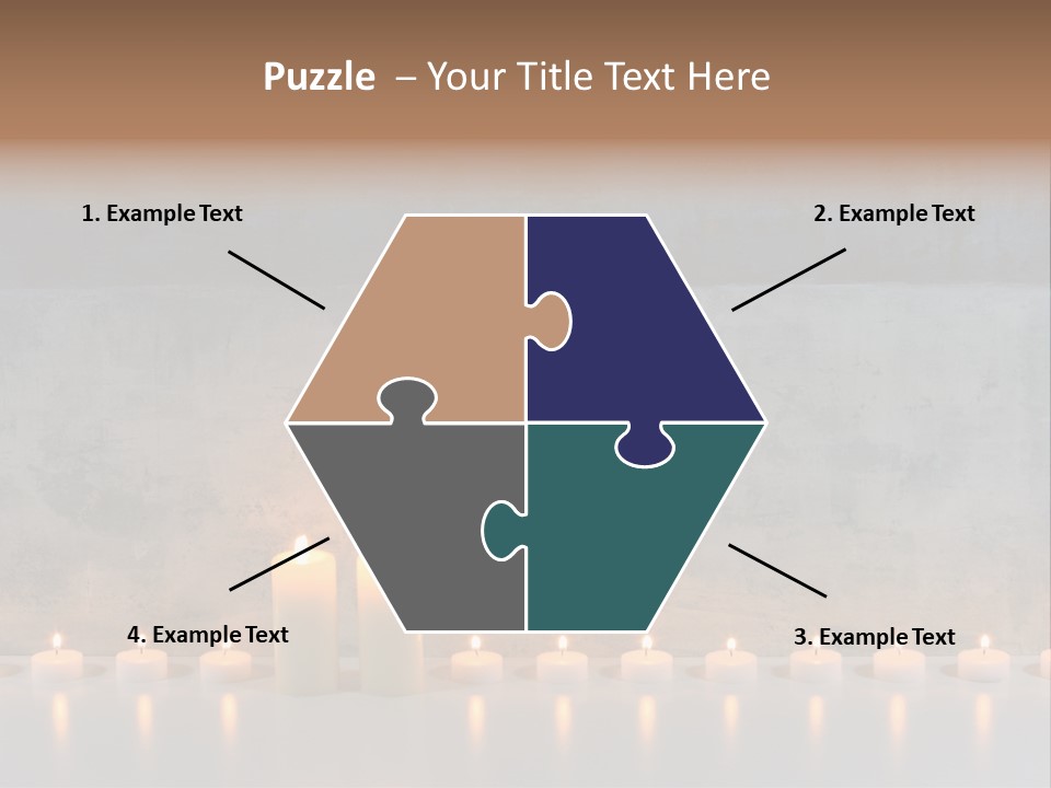 Flame Candle Wellness PowerPoint Template