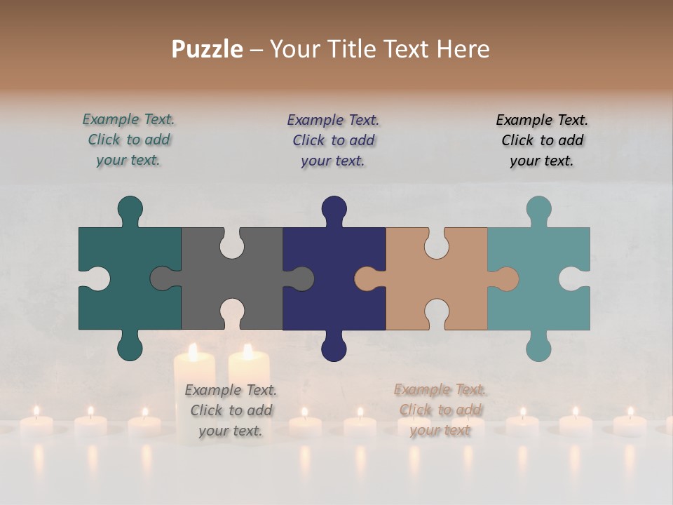 Flame Candle Wellness PowerPoint Template