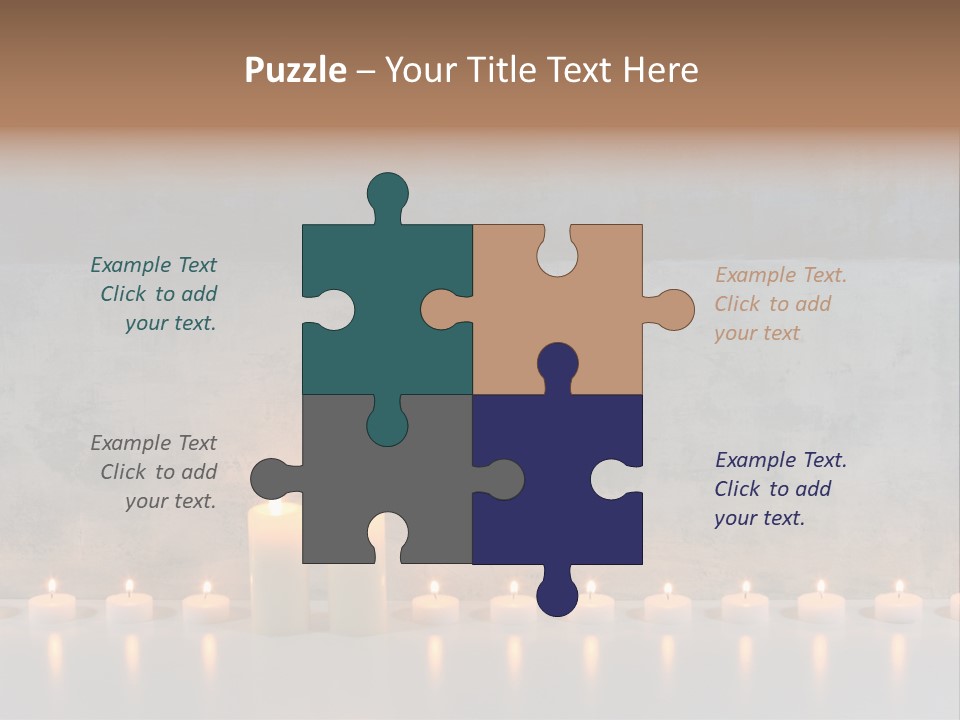 Flame Candle Wellness PowerPoint Template