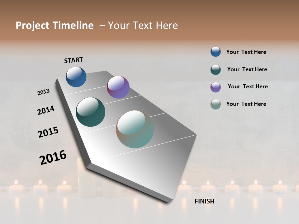 Flame Candle Wellness PowerPoint Template