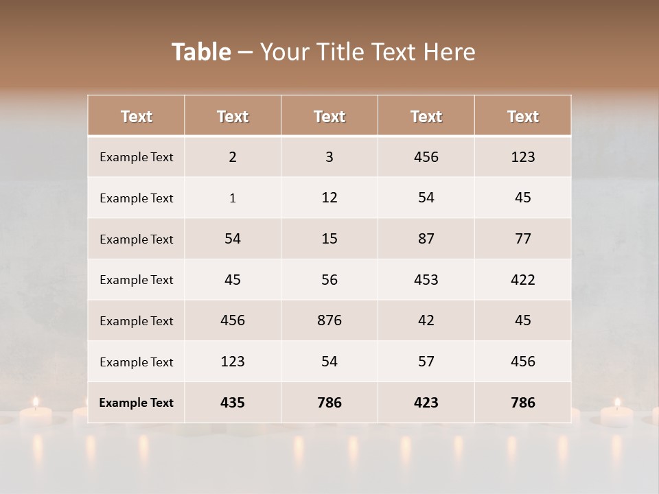 Flame Candle Wellness PowerPoint Template