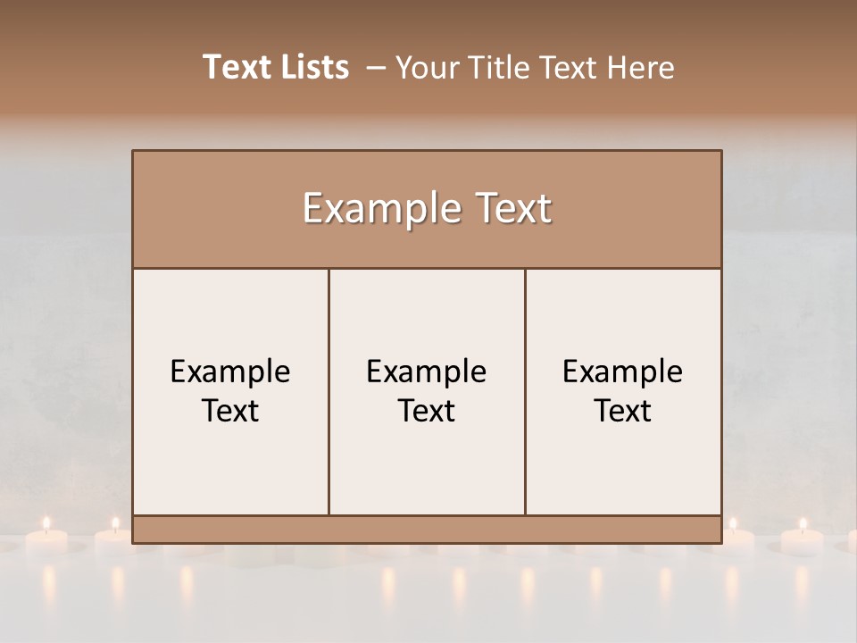 Flame Candle Wellness PowerPoint Template