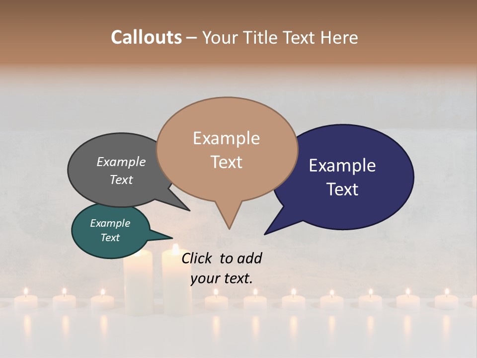 Flame Candle Wellness PowerPoint Template