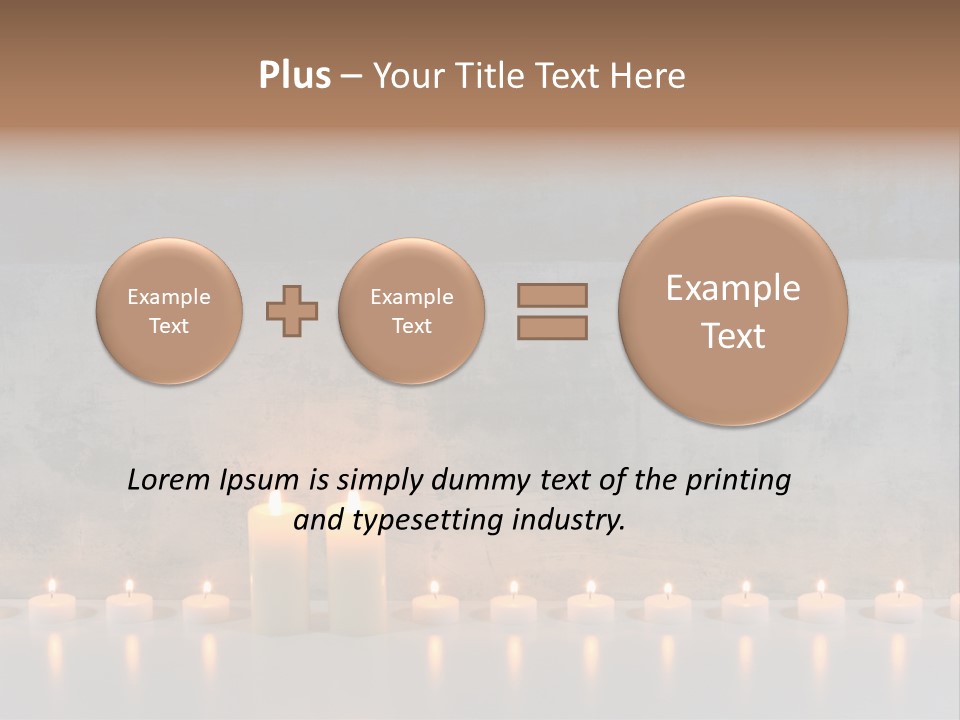 Flame Candle Wellness PowerPoint Template