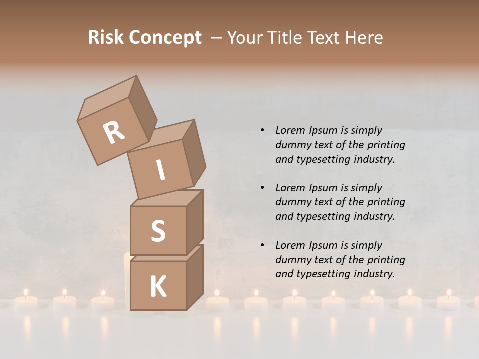 Flame Candle Wellness PowerPoint Template