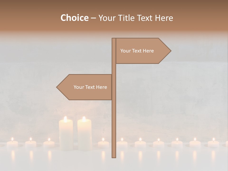 Flame Candle Wellness PowerPoint Template