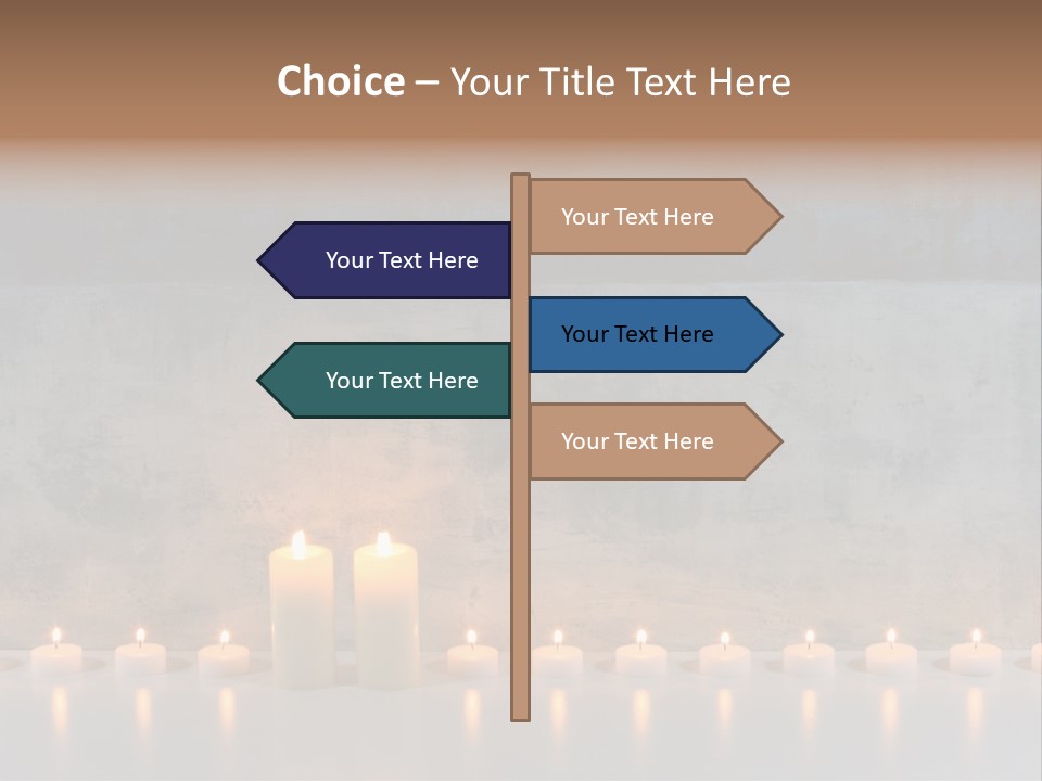 Flame Candle Wellness PowerPoint Template