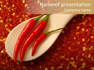 Spicy Taste Fresh PowerPoint Template