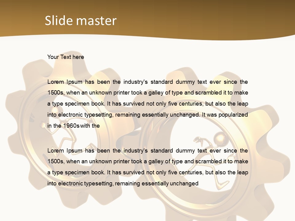 Machine Illustration Idiom PowerPoint Template