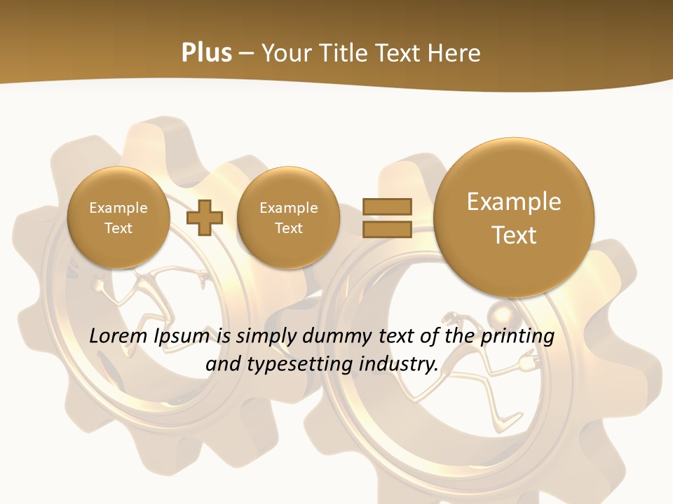 Machine Illustration Idiom PowerPoint Template