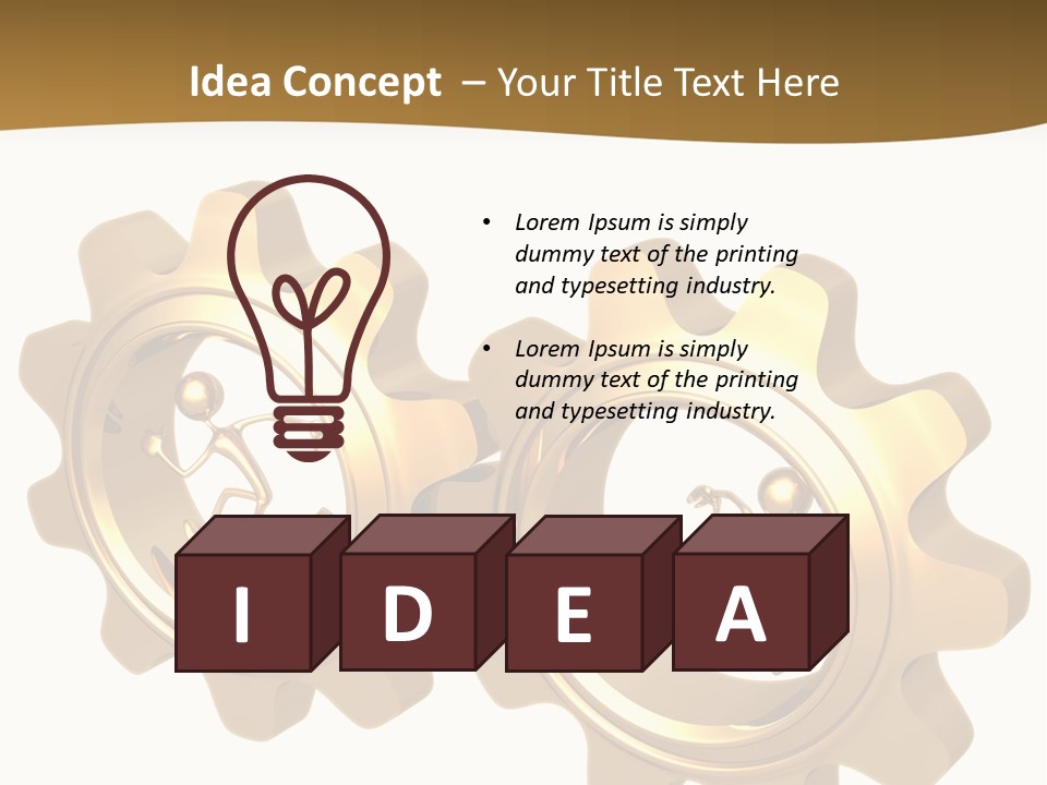 Machine Illustration Idiom PowerPoint Template