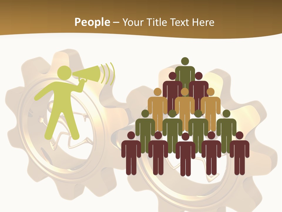 Machine Illustration Idiom PowerPoint Template