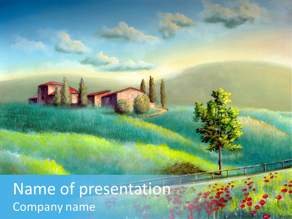 Crop Pastoral Picturesque PowerPoint Template