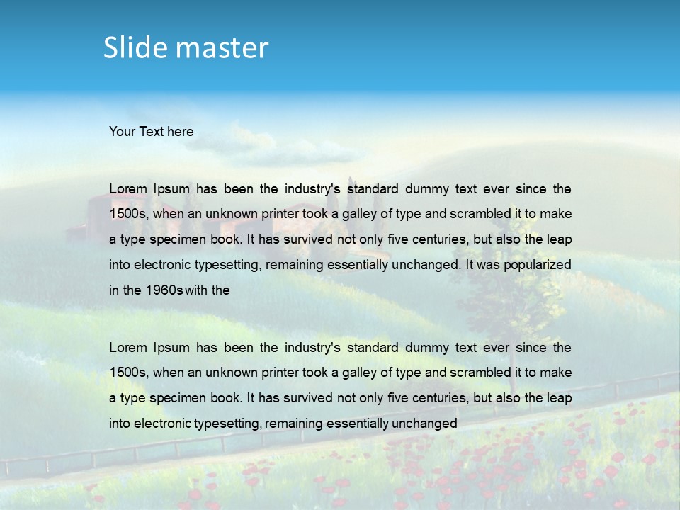 Crop Pastoral Picturesque PowerPoint Template