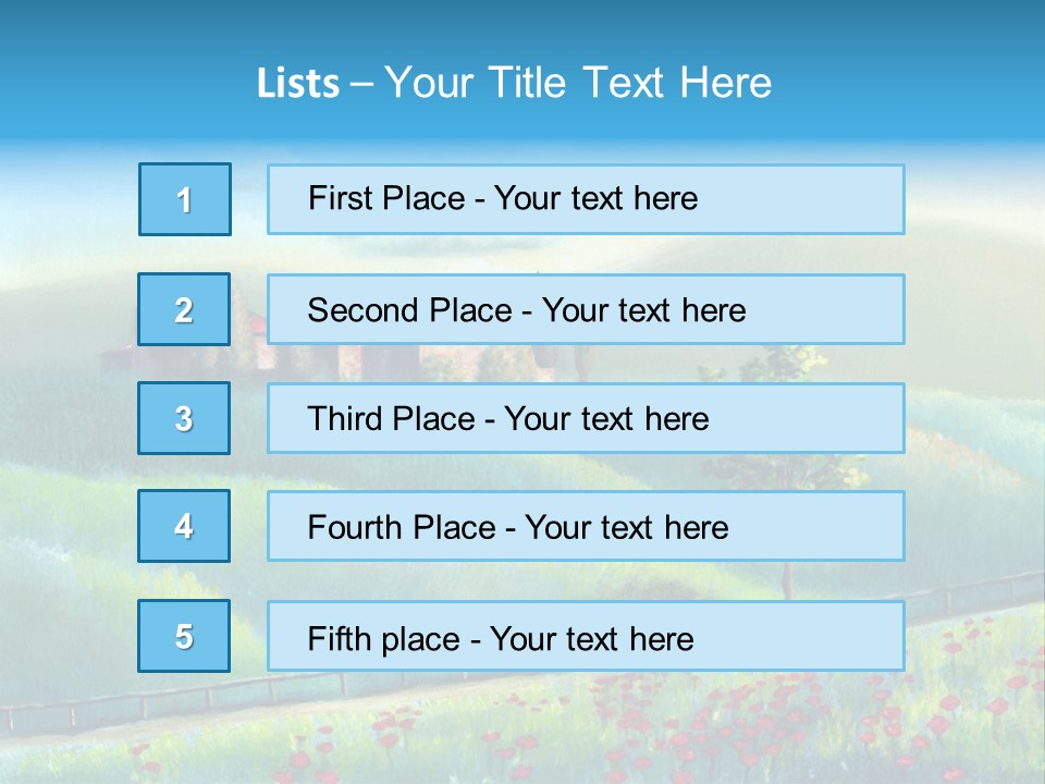 Crop Pastoral Picturesque PowerPoint Template