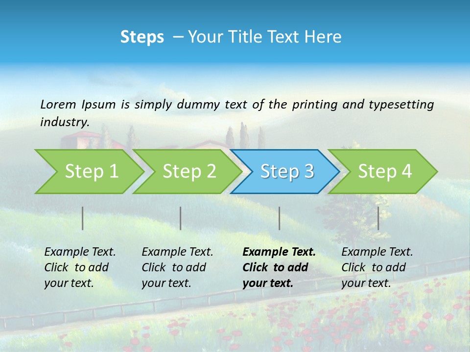 Crop Pastoral Picturesque PowerPoint Template