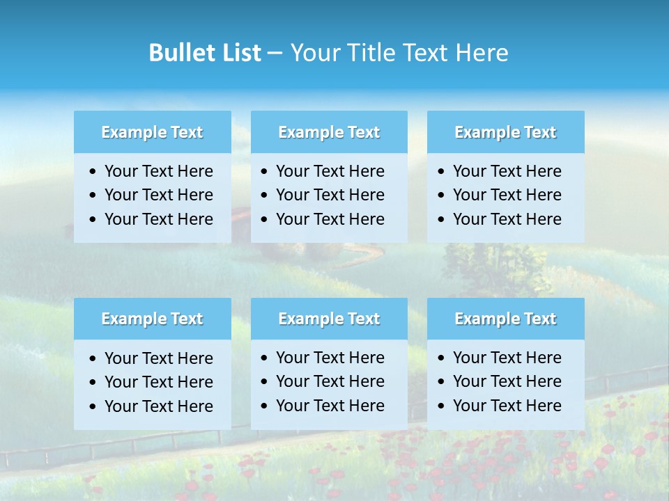 Crop Pastoral Picturesque PowerPoint Template