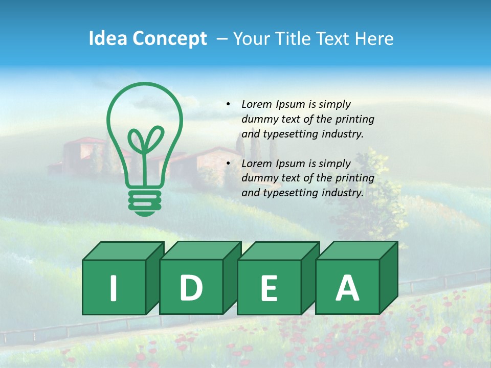 Crop Pastoral Picturesque PowerPoint Template