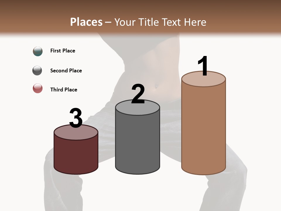 Moving Fitness Female PowerPoint Template