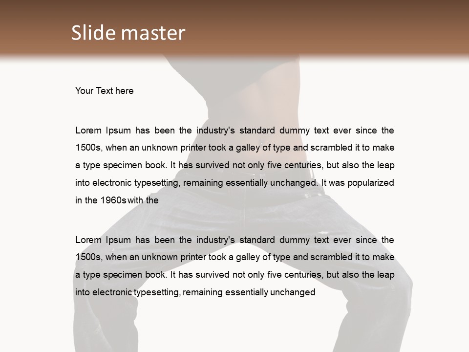 Moving Fitness Female PowerPoint Template