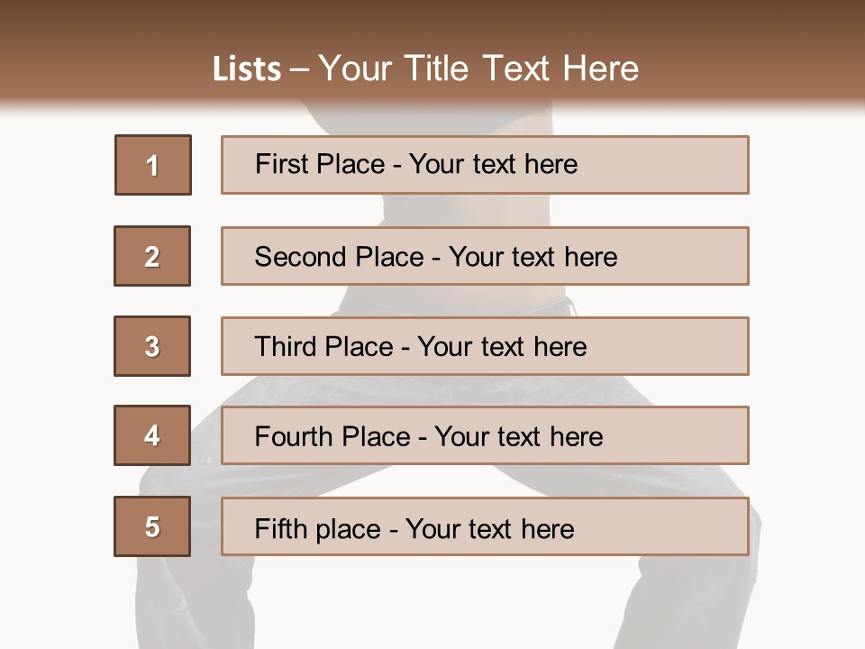 Moving Fitness Female PowerPoint Template