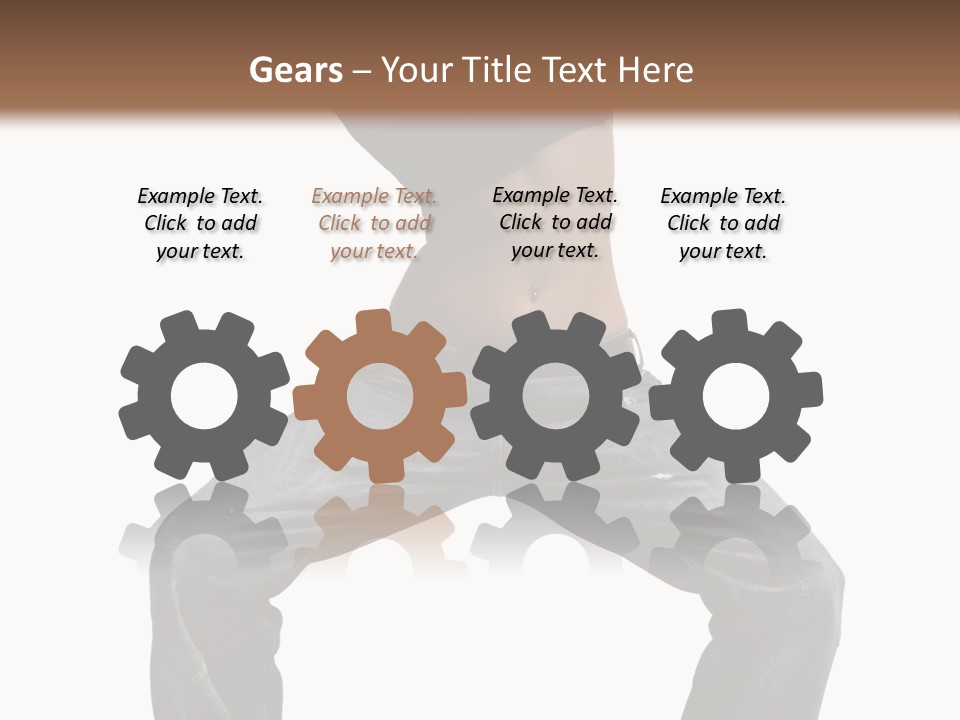 Moving Fitness Female PowerPoint Template