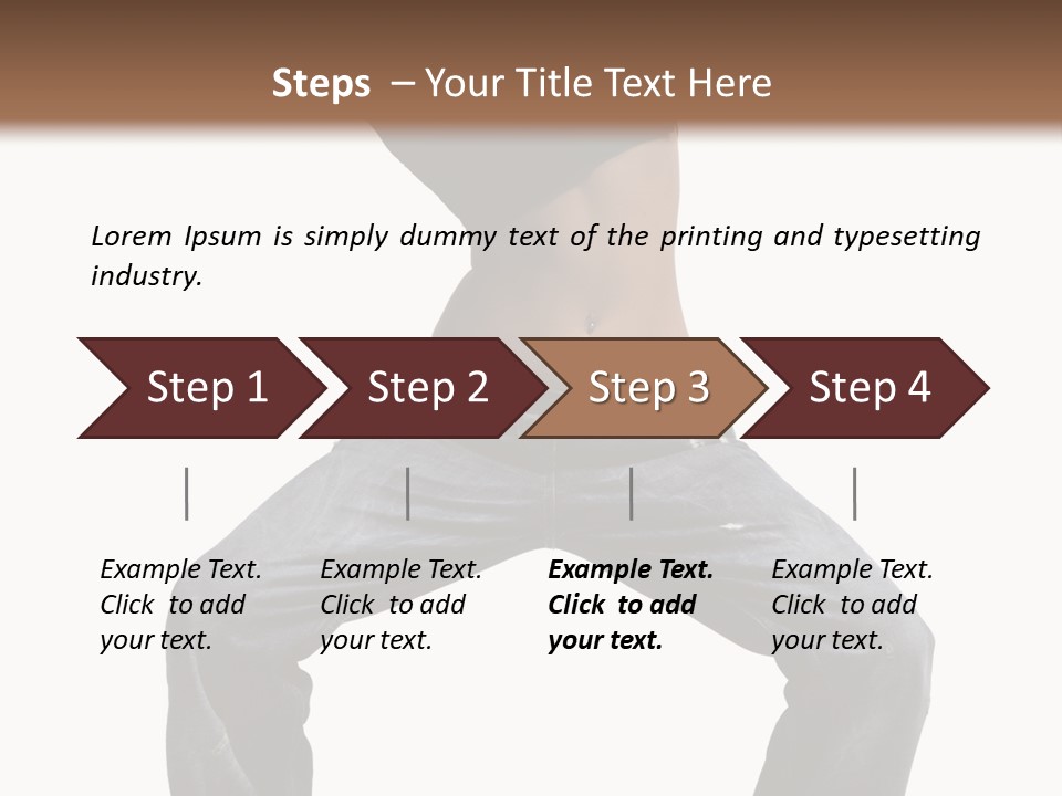 Moving Fitness Female PowerPoint Template